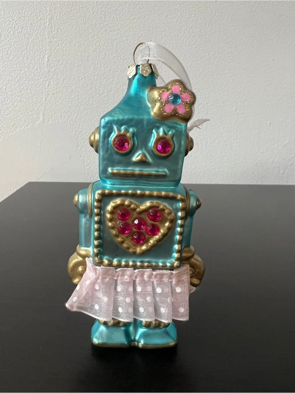 Betsey Johnson Blue Ornament Robot